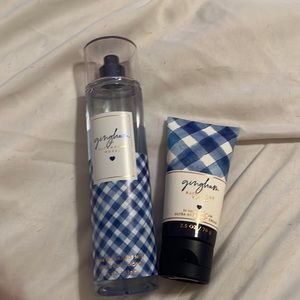 Gingham Body spray and body cream